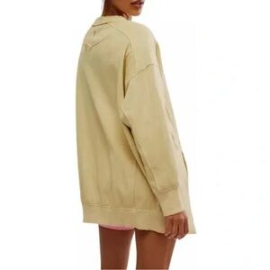 FP Movement by Free People Yellow Fleece Pullover